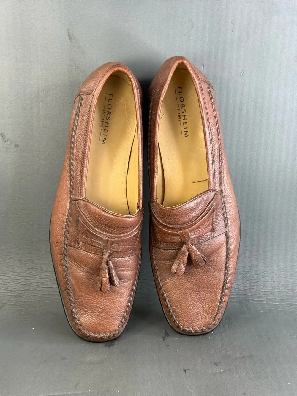 Florsheim Fitzgerald brown leather slip on leather shoes men’s size 11